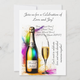 Invitación Dibujo de la elegancia de la ducha de novia