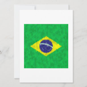 Invitación Dibujo de pintura al petróleo de Brasil