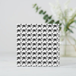 Invitación Dibujo de Shetland Sheepdog