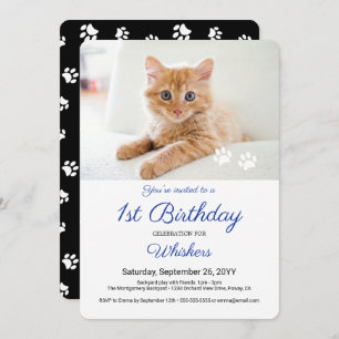 Invitación Dibujo fotográfico Mascota lindo imprime fiesta de
