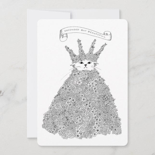 Invitación Dibujo sin bisagras pero hermoso de doble cara (Anverso)