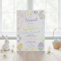Dibujos a Mano Alzada Caprichosos Fiesta de Pascua