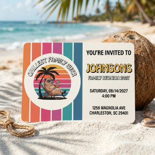 Invitación Dibujos divertidos de carpincho, la familia más re