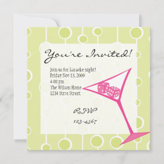 Invitación Dice Martini