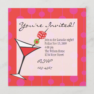 Invitación Dice Martini