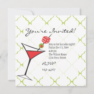 Invitación Dice Martini