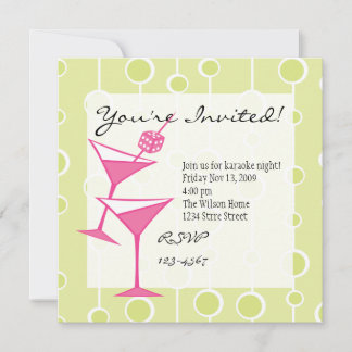 Invitación Dice Martini