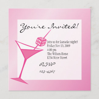 Invitación Dice Martini