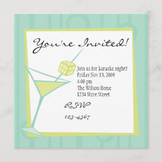 Invitación Dice Martini