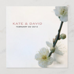 Invitación Dicha de primavera/Flora personalizada para bodas
