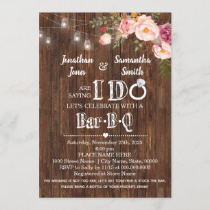 Invitación Diciendo que tengo la barbacoa en el bar la ducha 