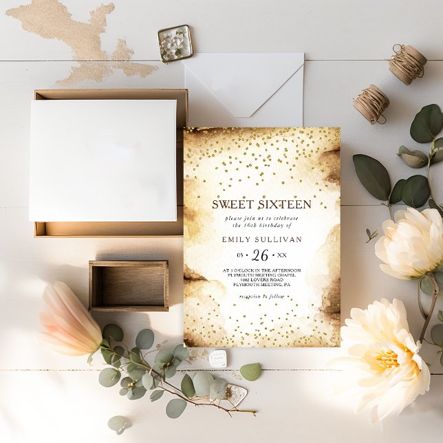 Invitación Dieciséis cumpleaños, fiesta de la escénica del pa (Subido por el creador)