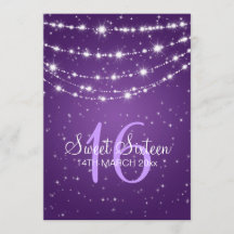 Dieciséis Fiestas de la cadena espumosa morada