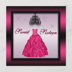 Invitación Dieciséis Invitados, Dulce Y Dulce