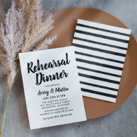 Dieta de ensayo de boda con letra de pincel modern
