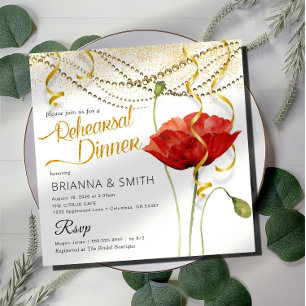 Invitación Dieta de Ensayo Moderna y Elegante con Caligrafía