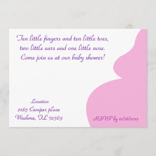 Invitación Diez dedos pequeños diez dedos pequeños