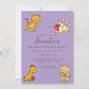 Invitación Diez niños Fiesta de Cumpleaños de la Bola de Pin