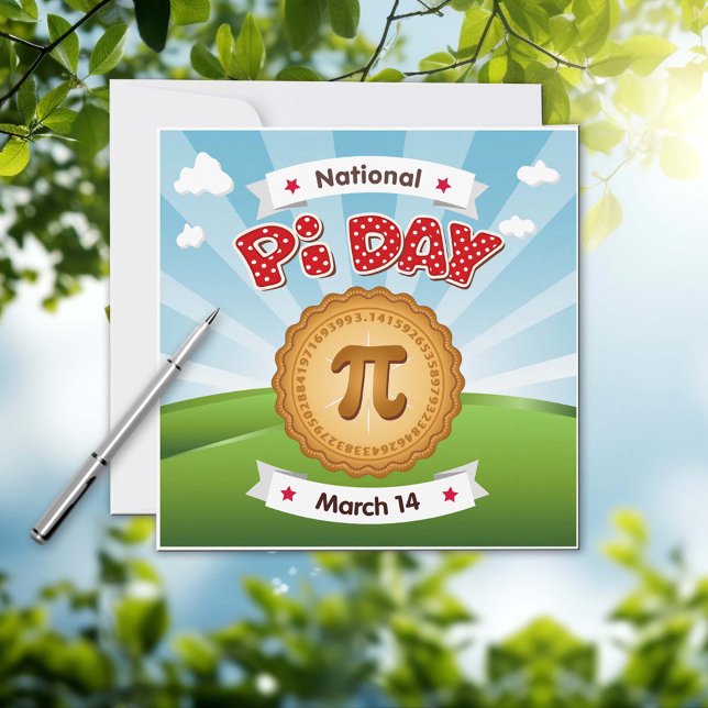 Invitación Difundir el Día Mundial del Pi (Spread the Word Pi Day Invitation! Celebrate with your science and  technology friends.)