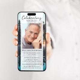 Invitación digital a funerales de fotografía fores