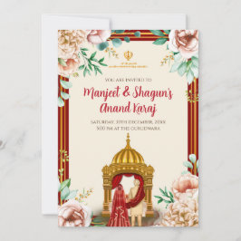 Invitación digital Anand Karaj invitaciones sijes