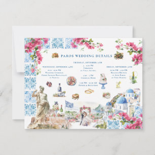 Invitación Digital de bienvenida al fin de semana Boda de Gre