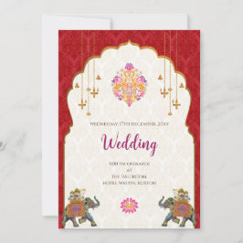 Invitación digital de boda hindú boda india