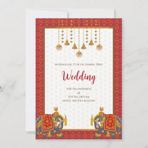 Invitación digital de boda hindú boda india