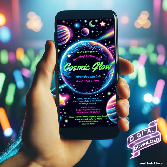 Invitación digital de la fiesta de cumpleaños de b (Subido por el creador)