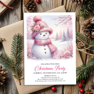 Invitación digital de Navidad para niños con muñec