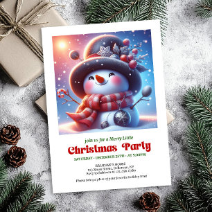 Invitación digital divertida y cálida de muñeco de