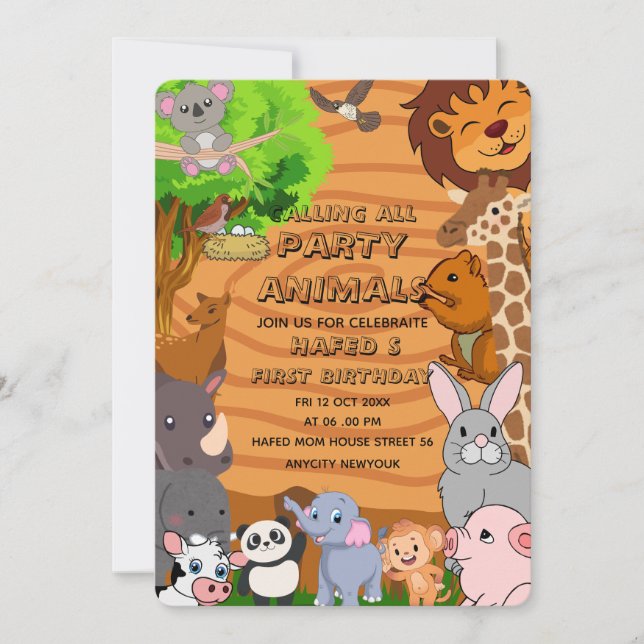 Invitación digital editable para todos los amantes (Anverso)