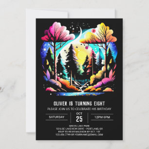 Invitación Digital In the Woods Kids Birthday
