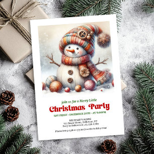 Invitación digital infantil atemporal de muñeco de