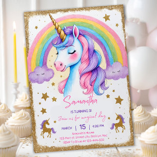 Invitación Digital Invi de la fiesta de cumpleaños de Chica a