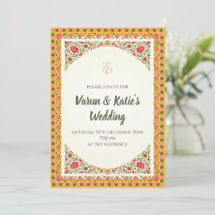 Invitación digital para boda hindú Invitación para