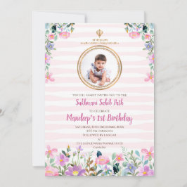 Invitación digital para el primer cumpleaños del S