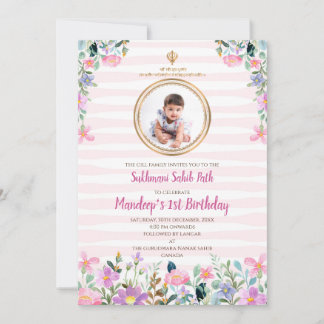 Invitación digital para el primer cumpleaños del S