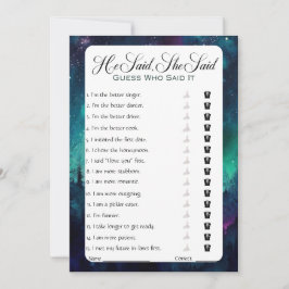 Invitación Dijo Que Dijo Que Era Un Juego De Ducha De Novias