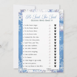 Invitación Dijo Que Dijo Que Era Un Juego De Ducha De Novias