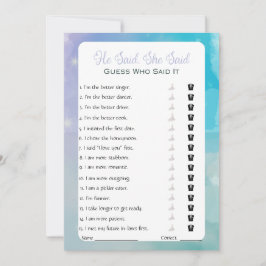 Invitación Dijo Que Dijo Que Era Un Juego De Ducha De Novias