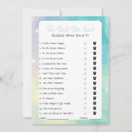 Invitación Dijo Que Dijo Que Era Un Juego De Ducha De Novias