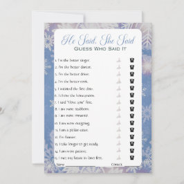 Invitación Dijo Que Dijo Que Era Un Juego De Ducha De Novias