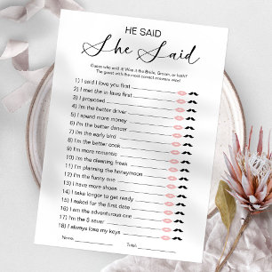 Invitación Dijo Que Dijo Que Era Un Juego De Ducha De Novias