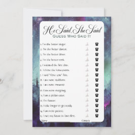 Invitación Dijo Que Dijo Que Era Un Juego De Ducha De Novias