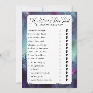 Invitación Dijo Que Dijo Que Era Un Juego De Ducha De Novias