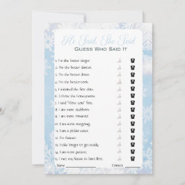 Invitación Dijo Que Dijo Que Era Un Juego De Ducha De Novias