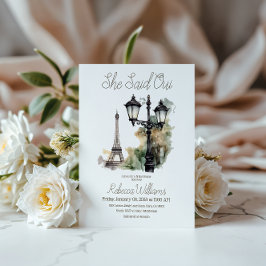 Invitación Dijo Que Oui Paridal Shower Brunch