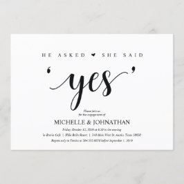 Invitación Dijo que sí, el Partido de Compromiso invita