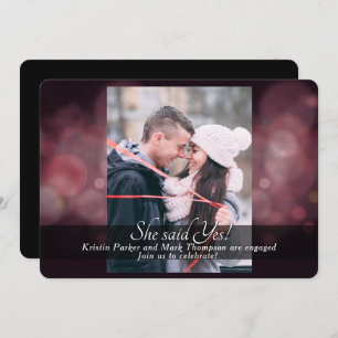 Invitación Dijo Que Sí Partido de Compromiso Borgoña